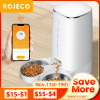 ROJECO автоматическая кормушка для кошек, умный диспенсер для корма для кошек, дистанционное управление, кнопка Wi-Fi, автоматическая кормушка для кошек, аксессуары для собак