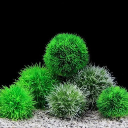 Мох Marimo шар живое аквариумное растение водоросли Рыба Креветки аквариумное украшение имитация зеленых водорослей шары искусственное растение