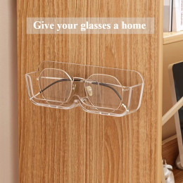 1/3PCS Glasses storage box transparent color storage rack wall mounted non perforated sunglasses display rack