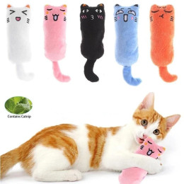Игрушки для кошек, милые игрушки для домашних животных, кошачья мята, плюшевые игрушки для кошек, шлифовка зубов, подушка для большого пальца, домашнее животное, ржавеющий звук, игрушка из кошачьей мяты, товары для кошек