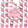 25 шт., топпер для торта «Hello Kitty», топперы для кексов, украшения на день рождения «Hello Kitty», товары для вечеринок на тему Hello Kitty», Birt Hello Kitty