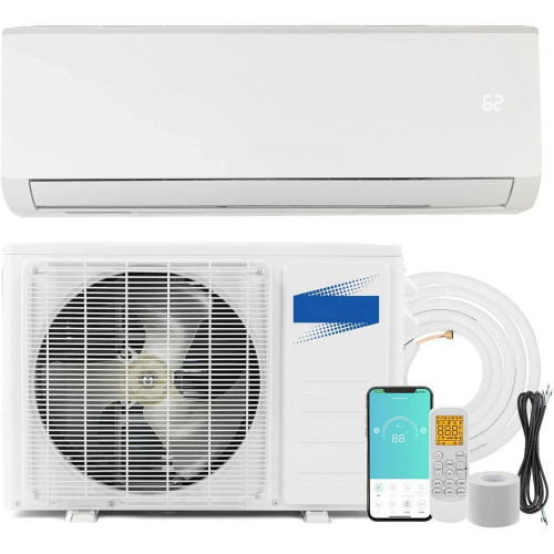 home.18000 BTU 230 В 19 SEER Эффективный безканальный мини-сплит-инвертор плюс система с тепловым насосом и осушителем