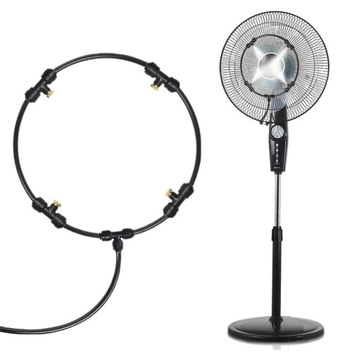 16-дюймовая наружная система охлаждения вентилятора, туманообразующий распылитель, распылитель водяного тумана, распылитель вентилятора, уличный садовый распылитель для внутреннего дворика, небулайзер