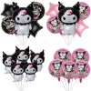 MINISO Воздушные шары Kuromi Декор для дня рождения Kuromi Inflatate Helium Globo Воздушный шар из фольги на день рождения Милая игрушка для девочек Подарки Праздничные принадлежности