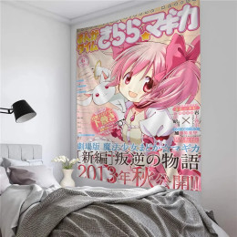 Puella Magi Madoka Magica висящий богемный гобелен висит Таро хиппи настенные коврики общежитие японский гобелен