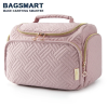 BAGSMART женская косметичка большой емкости дорожная косметичка с ручкой водонепроницаемый органайзер для хранения макияжа чехлы