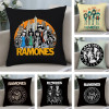 Наволочка Rock R-Ramones, короткие плюшевые наволочки, декоративный подарок для дивана, домашний чехол для подушки с двусторонней печатью
