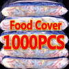 100/1000x пищевые крышки, пластиковые кухонные одноразовые крышки для сохранения свежести, пищевые крышки, эластичные деформационные упаковки, сумки для хранения, оптовая продажа