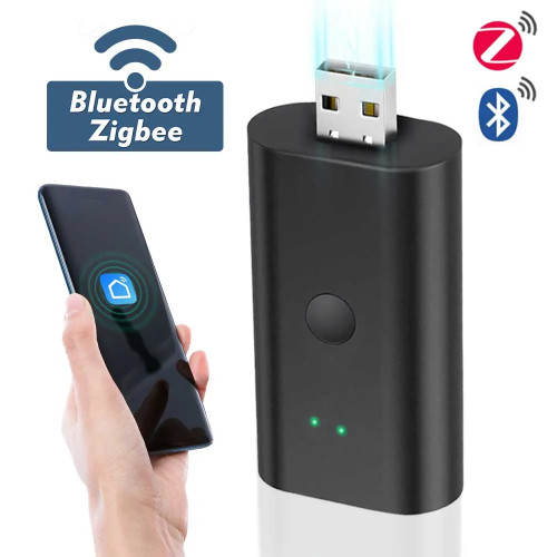 USB-шлюз Zigbee Поддержка Zigbee и Bluetooth-совместимый пульт дистанционного управления через приложение Tuya Smart Life Garden Smart Home Automation Hub