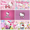 Фон для фотосъемки вечеринки «Hello Kitty», детский фон для дня рождения для девочек, украшение, баннер, фон для детского душа, подарок для ребенка