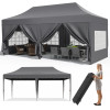 Выдвижная беседка Pavilion 3x6 м, водонепроницаемая складная палатка-альтанка, палатка для вечеринок, 6 боковых панелей, полностью закрытая, УФ, 50+, регулируемая по высоте, 2-3 м