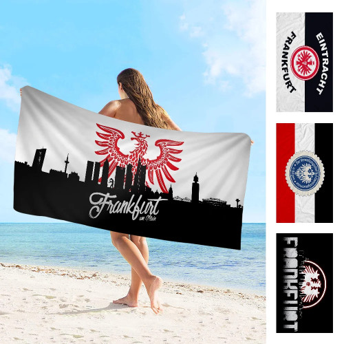 E-Eintracht F-Frank sia Koc из микрофибры Быстросохнущие пляжные полотенца Большой принт Супер впитывающее одеяло для бассейна