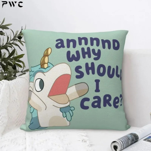 Blueys Unicorse Why Should I Care квадратная наволочка для диванной подушки
