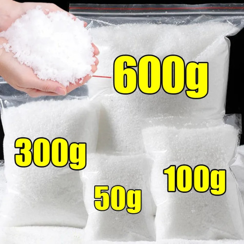 600/50 г искусственный белый снежный порошок DIY Рождественская елка снежинки Рождественский сухой снег порошок вечерние домашние сцены реквизит поставки Декор