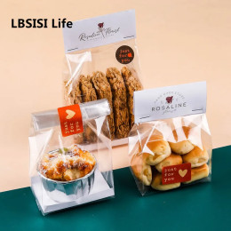 LBSISI Life 50 шт., пластиковые пакеты для выпечки печенья, нуга, упаковка конфет для свадьбы, Ид Мубарак, вечеринка, сделай сам, индивидуальный декор для карт