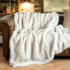 Одеяло из искусственного меха Battilo, плед для дивана, роскошное одеяло из лисьего меха, зимнее теплое пушистое мягкое одеяло, покрывало на кровать