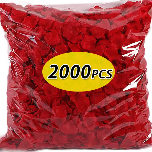 2000/100 шт. искусственные поддельные лепестки роз красочные имитационные шелковые лепестки роз на День Святого Валентина свадебная вечеринка романтическое украшение