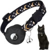 Ошейник для Apple Tag Cat, светоотражающий ошейник для котенка с держателем Airtag и колокольчиком для девочек, мальчиков, кошек, собак, безопасное отрывное ожерелье