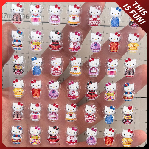 3D стерео кавайные наклейки для ногтей Hellokitty Mymelody аксессуары Мультяшные милые Diy аниме наклейки Декор детские подарки на день рождения