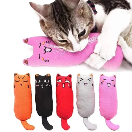 Игрушка из кошачьей мяты, товары для кошек, милые игрушки для кошек для котят, шлифовка зубов, плюшевая подушка для большого пальца, аксессуары для домашних животных