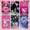 Kawaii Sanrio Hello Kitty Diy Credit Debit Card Party Sticker Decoration Outer Space Glitter Waterproof Protective Film Sticker
