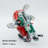 Космический корабль Galaxy-Starships-Space Fighter MOC-Starfighters Модель Строительные блоки Кирпичи Игрушки Подарки Набор для мальчиков