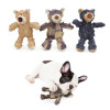 Мягкая игрушка для собак, жебрак, медведь, гнущая игрушка, шлифовка зубов, чистка, товары для домашних животных