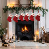 Рождественские сапоги Navidad с буквами, рождественские чулки, новые вязаные украшения с подвеской в виде рождественской елки, снежинки, рождественские носки