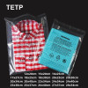 TETP 100 шт. прозрачные самоклеящиеся пакеты с предупреждающим словом для футболок, брюк, упаковки для банных полотенец, сумка для домашнего хранения
