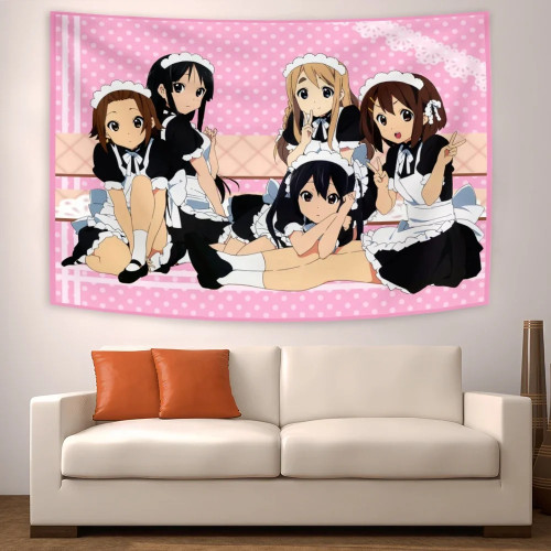 90x150 см японский аниме гобелен Kawaii украшает настенный гобелен милые подарочные флаги