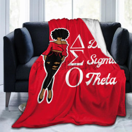 Одеяло в виде подарка Delta Sigma Theta Sorority, ультрамягкое удобное флисовое портативное искусственное одеяло для кровати и дивана
