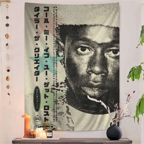 Настенный яркий гобелен Rapper T-TylerS The Creator, подвесной Таро в стиле хиппи, настенные коврики, Настенный декор для спальни
