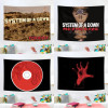 3x5 футов рок-системы Band of A Down гобелен альбом гобелен для спальни, гобелен для вечеринок, декор для комнат в общежитии колледжа для мальчиков