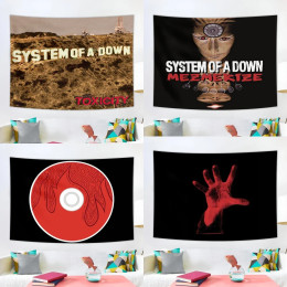 3x5 футов рок-системы Band of A Down гобелен альбом гобелен для спальни, гобелен для вечеринок, декор для комнат в общежитии колледжа для мальчиков