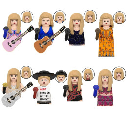 LG1015 Singers Taylor-Swifts Модель Строительные блоки MOC Сборка Совместимая головоломка Развивающие игрушки Кирпичи Детский подарок на день рождения