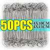 50/10x U-образные садовые скобы, сверхмощные колья для парканов, штифты Sod для сельскохозяйственных теплиц, барьер, заземляющая крышка