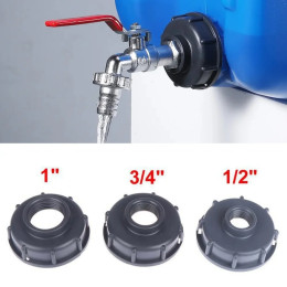 Грубая резьба S60x6, соединитель крана резервуара IBC X 1/2''3/4''для воды, соединительный, адаптер л, сменный фитинг клапана для сада и дома