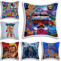 Наволочка для подушки He-Man and The Masters of The Universe, декоративный мягкий чехол для дивана с мультяшным рисунком для дома с двусторонним принтом, короткая наволочка для подушки