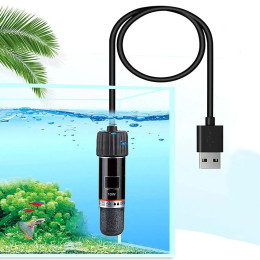 USB Мини-аквариумный нагревательный стержень для мелких рыбных аквариумов 26. ° C Аквариумный нагреватель с постоянной температурой, погружной термостат, нагреватель 10 Вт