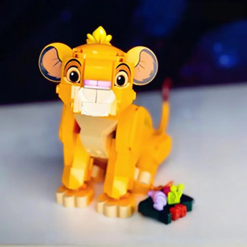 Детские блоки льва, классические игрушки из фильмов, молодые MOC-Simbas King, модель, строительные кирпичи, подарок на день рождения для мальчиков и девочек