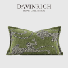 DAVINRICH итальянская Современная средневековая леопардовая поясничная Подушка, коллекция королевских звеньев, роскошная декоративная наволочка, зеленая подушка