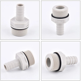 5 ~ 20 шт. 1/8"1/4"3/8"наружная резьба до 6-14 мм POM Pagoda колючий соединитель мягкий соединитель для труб пластиковый соединитель для шланга с шайбой