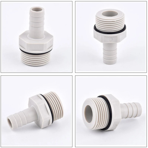 5 ~ 20 шт. 1/8"1/4"3/8"наружная резьба до 6-14 мм POM Pagoda колючий соединитель мягкий соединитель для труб пластиковый соединитель для шланга с шайбой