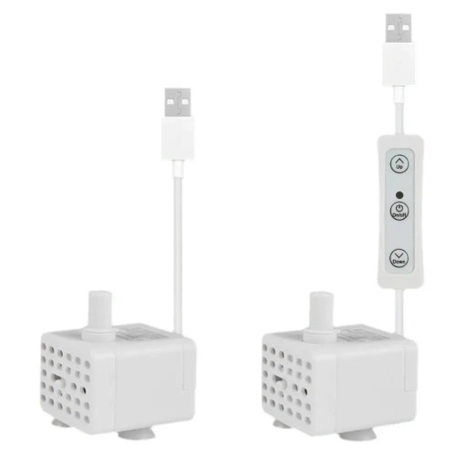Аквариумный USB-погружной насос, нижняя всасывающая вода от остановки, насос-фильтр, низкое давление, 3 Вт, мини-насос для смены домашних животных