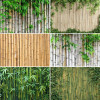 Bamboo countryside style camping photography background wooden board texture fence  baby adult portrait photography  background