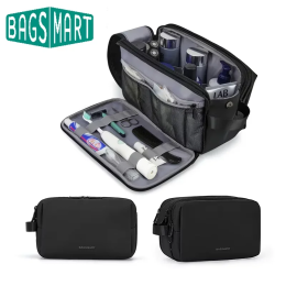 BAGSMART косметичка большой емкости мужская косметичка многофункциональная водонепроницаемая дорожная сумка женский органайзер для макияжа
