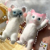 Новинка, медленный отскок, кукла-кошка, сжимаемая игрушка, мультяшное животное, имитация кошки, мини-красочный кот, украшения, подарки