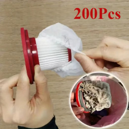200/100/50 шт. одноразовый фильтр для пылесоса, защитный чехол, моющийся нетканый материал для чистки ручного пылесоса