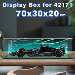 Акриловая витрина для Lego 42171, витрина для строительного блока Mercedes, пылезащитная прозрачная модель, ящик для хранения автомобиля 62x30x20 см