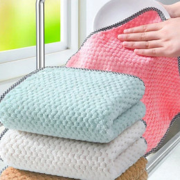 1 шт., тряпки из микроволокна, водопоглощающие антипригарные кухонные полотенца для мытья масла, бытовые инструменты, инструменты для чистки и протирания